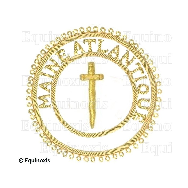 Badge / Macaron GLNF – Grande tenue provinciale – Grand Tuileur – Maine Atlantique – Brodé main